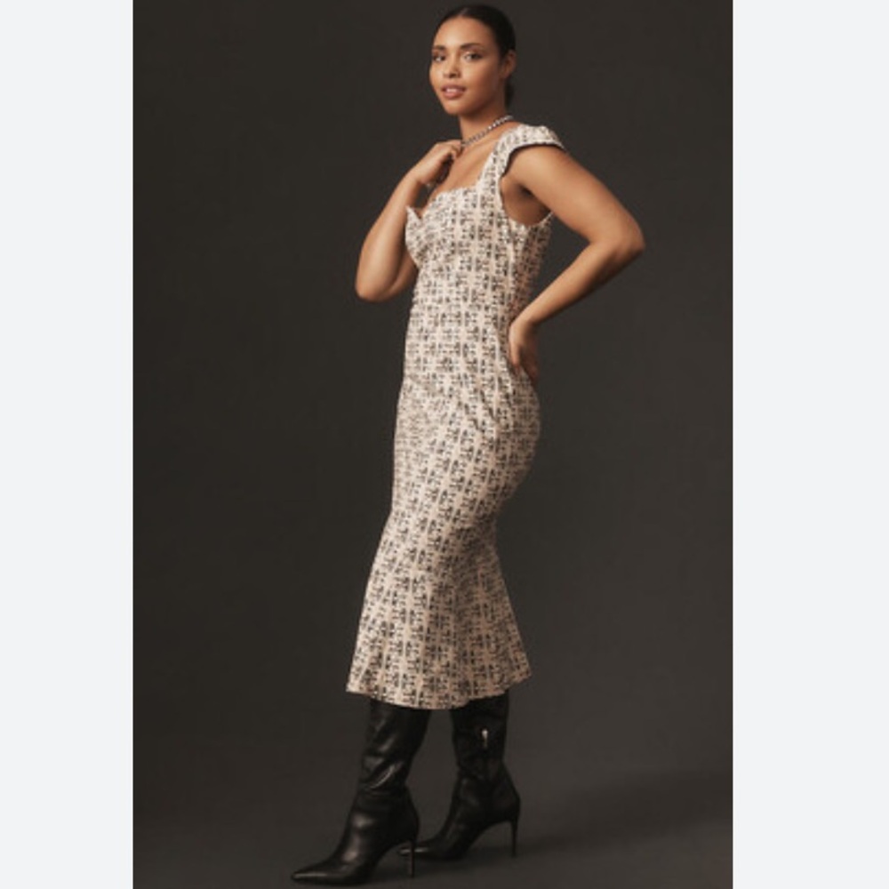 Anthropologie The Cecily Fit & Flare Sweetheart Dress 1X NWOT - Picture 2 of 8